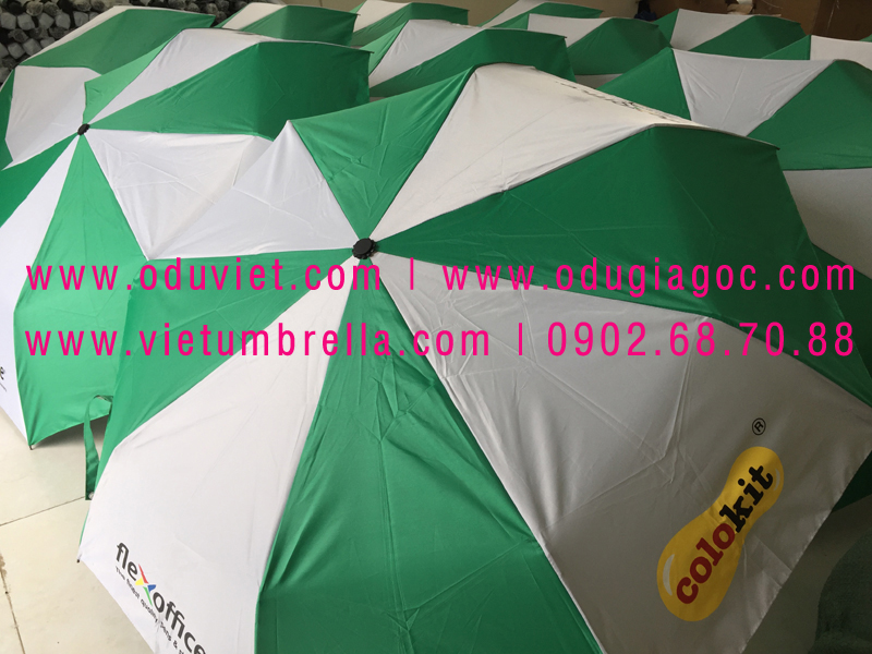 xưởng sản xuất ô dù cầm tay in logo quảng cáo